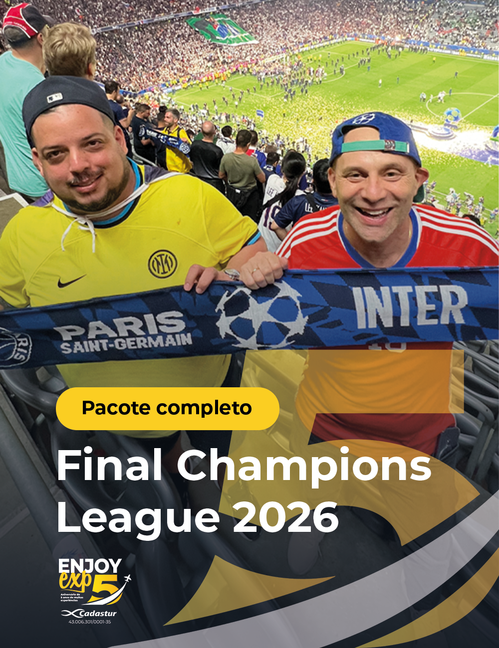Final Champions League 2026 - 30 de Maio - Budapeste, Hungria.